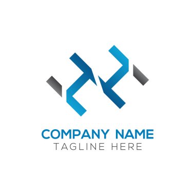 Hh Logo Tasarım Vektör Şablonu. Başlangıç Hh Harf Tasarım Vektörü İllüstrasyonu