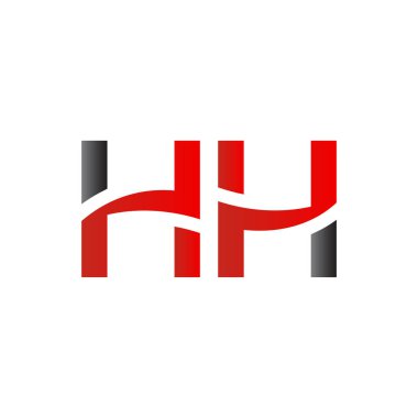 Hh Logo Tasarım Vektör Şablonu. Başlangıç Hh Harf Tasarım Vektörü İllüstrasyonu