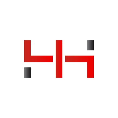 Hh Logo Tasarım Vektör Şablonu. Başlangıç Hh Harf Tasarım Vektörü İllüstrasyonu