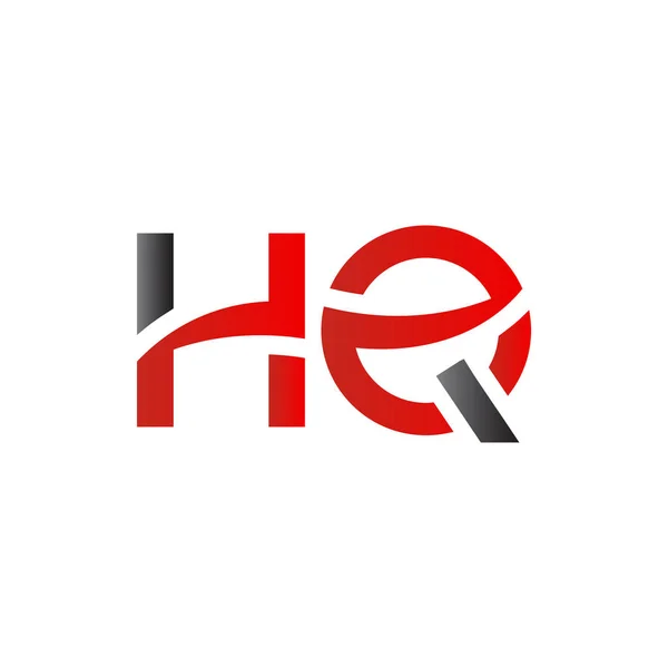 文字Hqロゴデザインベクトルテンプレート 初期のHq文字デザインベクトルイラスト — ストックベクタ
