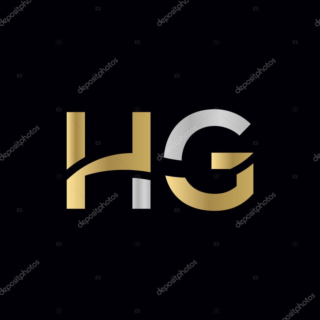 Letter HG Logo Design Vector Template. Initial HG Letter Design Vector Illustration