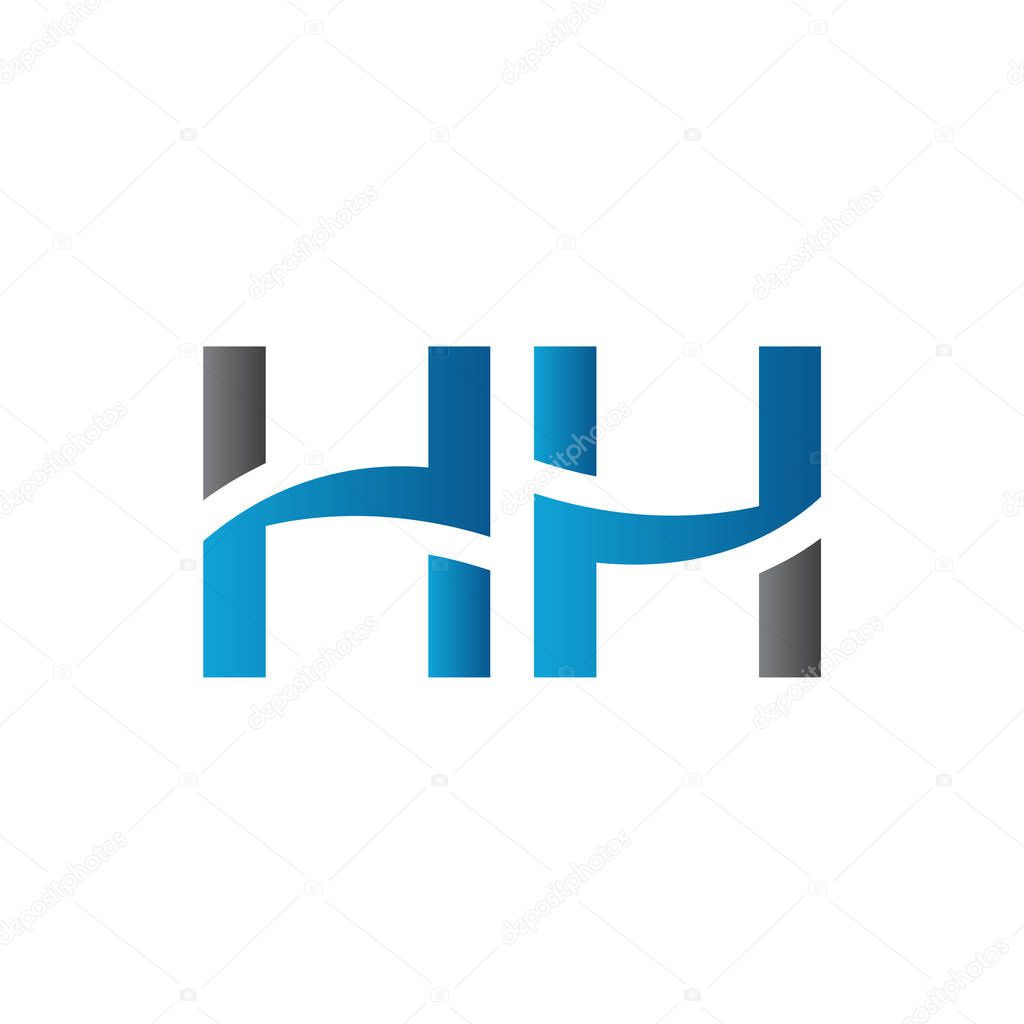 Letter HH Logo Design Vector Template. Initial HH Letter Design Vector Illustration