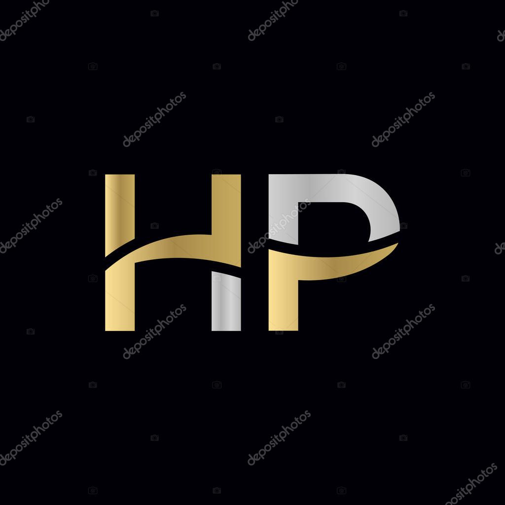 Letter HP Logo Design Vector Template. Initial HP Letter Design Vector Illustration