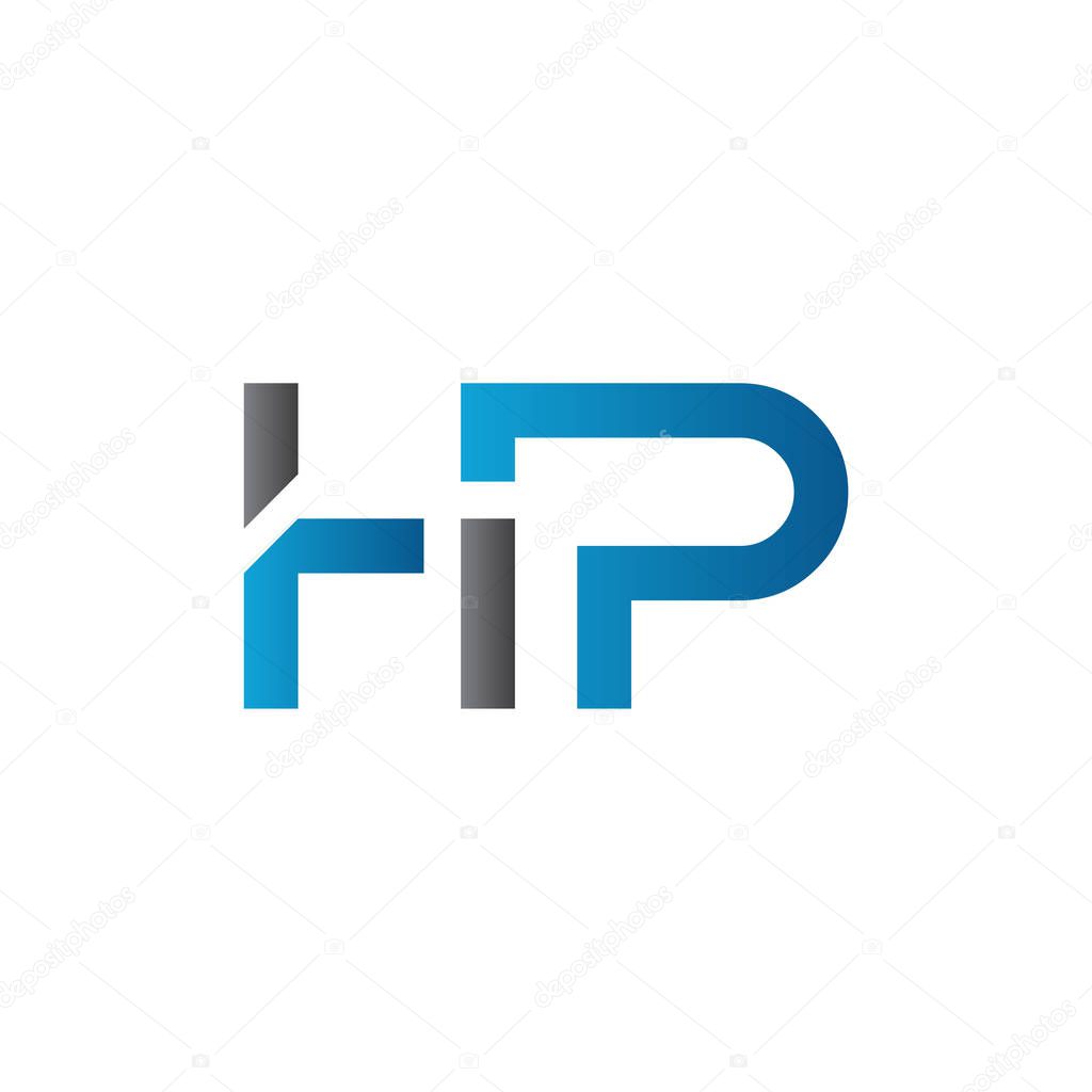 Letter HP Logo Design Vector Template. Initial HP Letter Design Vector Illustration