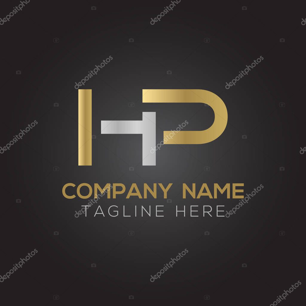Letter HP Logo Design Vector Template. Initial HP Letter Design Vector Illustration