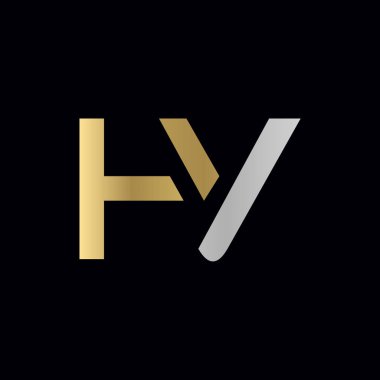 Hy Logo Tasarım Vektör Şablonu. Başlangıç Hy Harf Tasarım Vektörü İllüstrasyonu