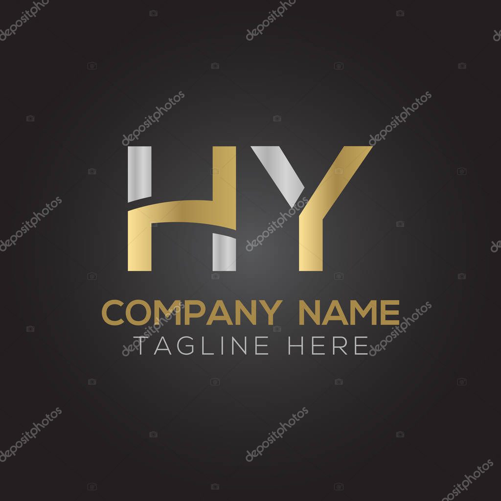 Letter HY Logo Design Vector Template. Initial HY Letter Design Vector Illustration