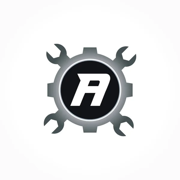 Automotive Letter Logo Design Vector Template Motor Business Alphabet Design — 스톡 벡터