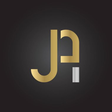 Yaratıcı harf Ja Logo Tasarım Vektör Şablonu. İlk Bağlı Harf Ja Logo Tasarımı