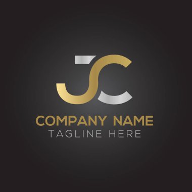 Yaratıcı harf Jc Logo Tasarım Vektör Şablonu. İlk Bağlı Harf Jc Logo Tasarımı