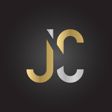 Yaratıcı harf Jc Logo Tasarım Vektör Şablonu. İlk Bağlı Harf Jc Logo Tasarımı