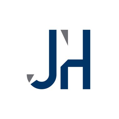 Yaratıcı harf Jh Logo Tasarım Vektör Şablonu. İlk Bağlı Harf Jh Logo Tasarımı