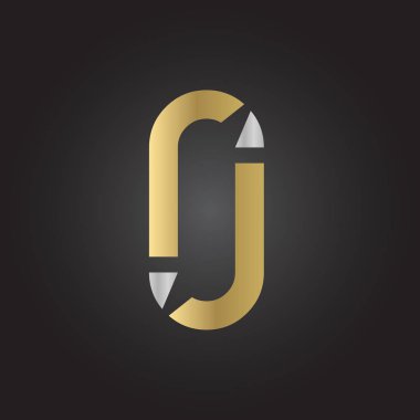 Yaratıcı harf JJ veya Sıfır Logo Tasarım Vektör Şablonu. İlk Bağlantı Harfi Jj veya Sıfır Logo Tasarımı