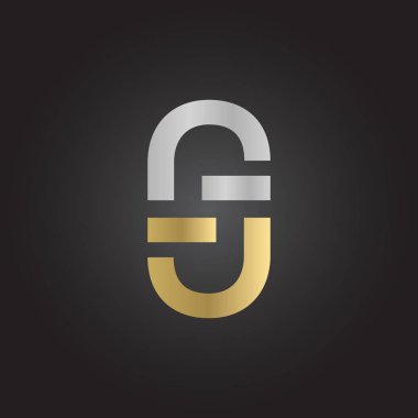 Yaratıcı harf Jj Logo Tasarım Vektör Şablonu. İlk Bağlı Harf Jj Logo Tasarımı