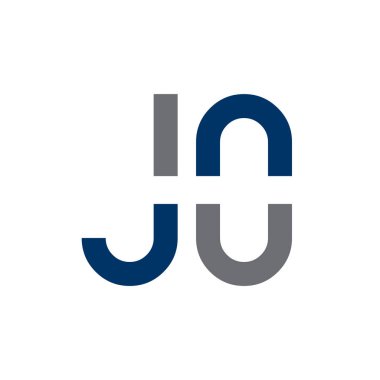 Yaratıcı harf Jo Logo Tasarım Vektör Şablonu. İlk Bağlı Harf Jo Logo Tasarımı