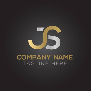Yaratıcı harf J Logo Tasarım Vektör Şablonu. İlk Bağlı Harf Js Logo Tasarımı