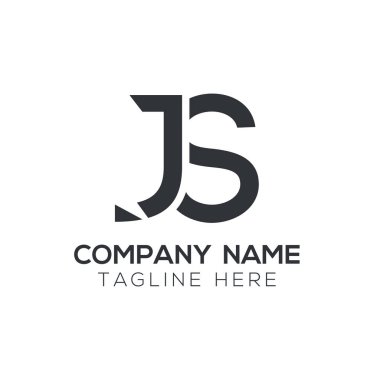Yaratıcı harf J Logo Tasarım Vektör Şablonu. İlk Bağlı Harf Js Logo Tasarımı
