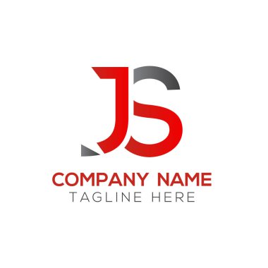 Yaratıcı harf J Logo Tasarım Vektör Şablonu. İlk Bağlı Harf Js Logo Tasarımı