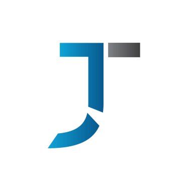 Yaratıcı harf Jt Logo Tasarım Vektör Şablonu. İlk Bağlı Harf JT Logo Tasarımı