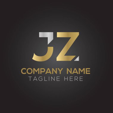 Yaratıcı harf Jz Logo Tasarım Vektör Şablonu. İlk Bağlı Harf Jz Logo Tasarımı