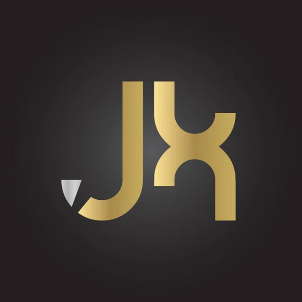 クリエイティブレターJxロゴデザインベクトルテンプレート 初期リンク文字 Jxロゴデザイン — ストックベクタ
