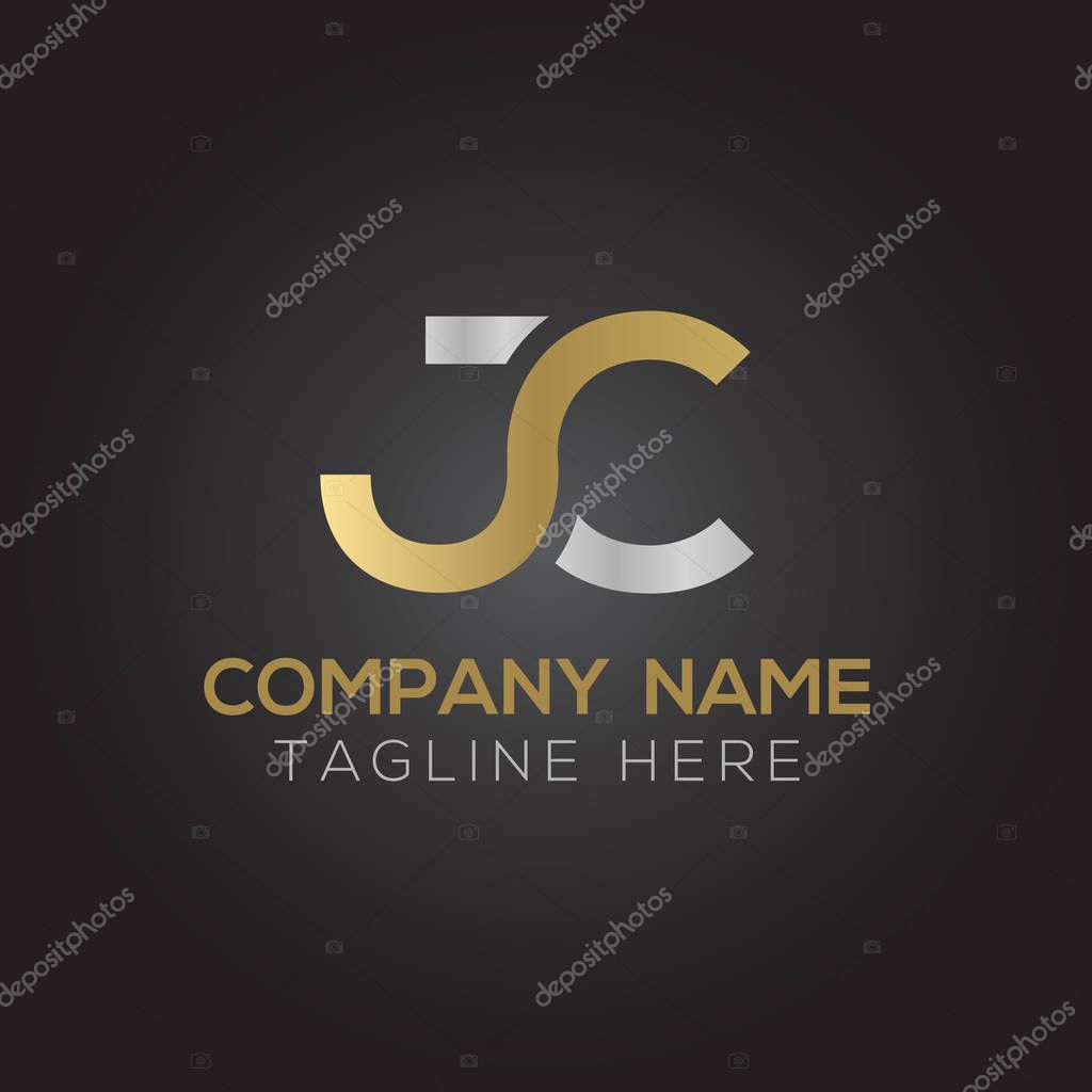Creative letter JC Logo Design Vector Template. Initial Linked Letter JC Logo Design