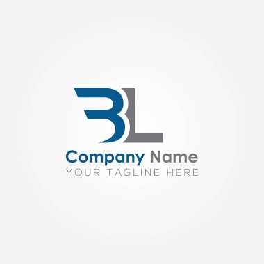 Yaratıcı modern iş tipografi vektör şablonu içeren ilk B.I. Harfi logosu. Yaratıcı Soyut Harf Bl Logo Tasarımı