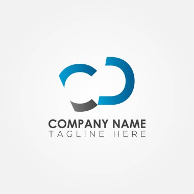 Yaratıcı modern iş tipografi vektör şablonlu ilk CD Mektup logosu. Yaratıcı Soyut Harf Cd Logo Tasarımı