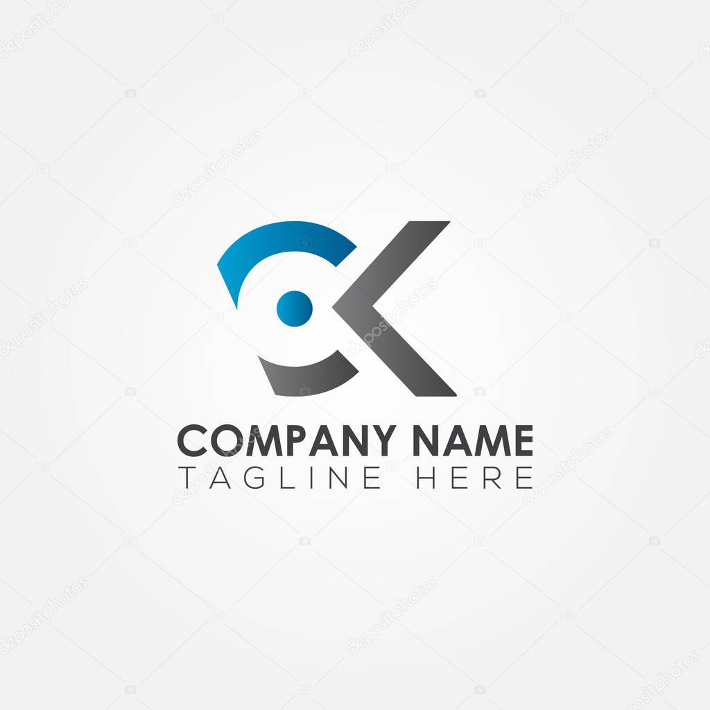 Initial CK Letter Logo With Creative Modern Business Typography Vector Template. Creative Abstract Letter CK Logo Design