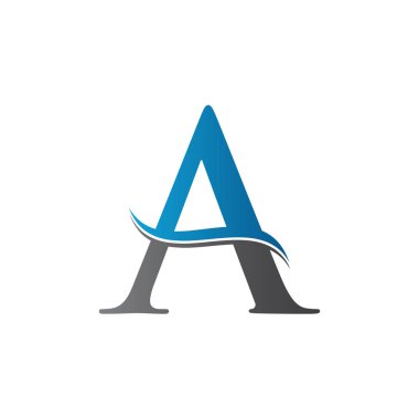 Yaratıcı modern iş tipografi vektör şablonlu ilk harf A logosu. Yaratıcı Soyut Harf A Logo Vektörü. Bir Logo Tasarımı.