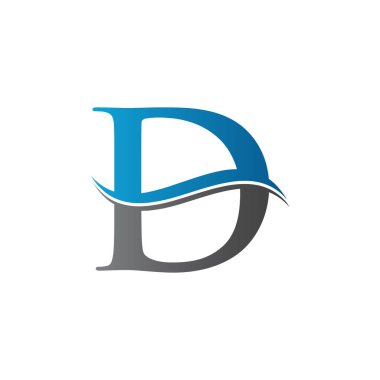 Yaratıcı modern iş tipografi vektör şablonlu D harfi logosu. Yaratıcı Soyut Harf D Logo Vektörü. D Logo Tasarımı.