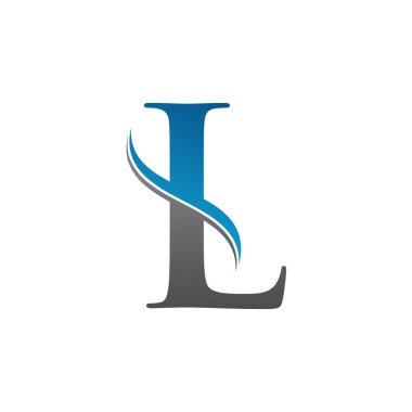 Yaratıcı modern iş tipografi vektör şablonlu L harfi logosu. Yaratıcı Soyut Harf L Logo Vektörü. L Logo Tasarımı.