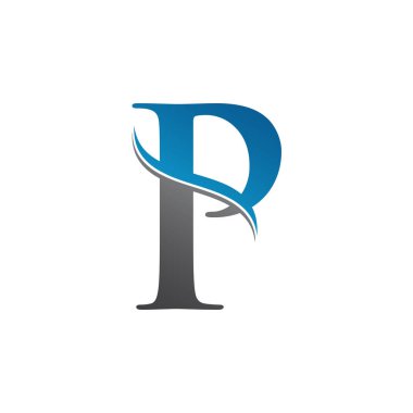 Yaratıcı modern iş tipografi vektör şablonlu P harfi logosu. Yaratıcı Soyut Harf P Logo Vektörü. P Logo Tasarımı.