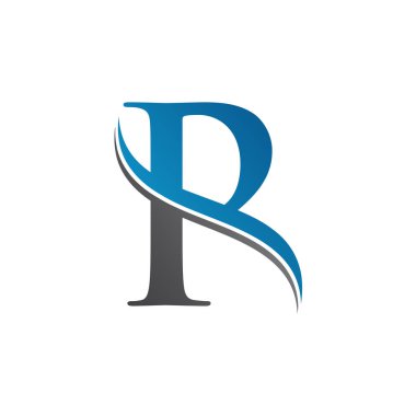 Yaratıcı modern iş tipografisi vektör şablonlu ilk R harfi logosu. Yaratıcı Soyut Harf R Logo Vektörü. R Logo Tasarımı.