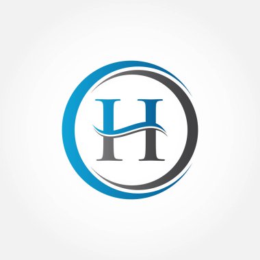 Yaratıcı modern iş tipografi vektör şablonlu H harfi logosu. Yaratıcı Soyut Harf H Logo Vektörü. H Logo Tasarımı.