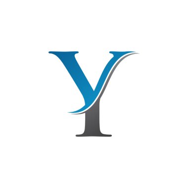 Yaratıcı modern iş tipografi vektör şablonlu Y harfi logosu. Y harfinin yaratıcı soyut logo vektörü. Y Logo Tasarımı.