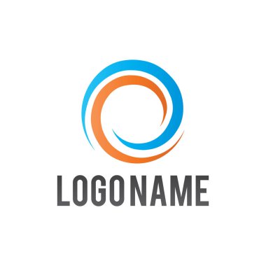 Su Dalgası Soyut Çember logo tasarımı. Spiral logo tasarımı. Vektör soyut daire sarmal logo tasarımı taşıyıcısı. Soyut renkli girdap çizimi. Soyut logo tasarımı.