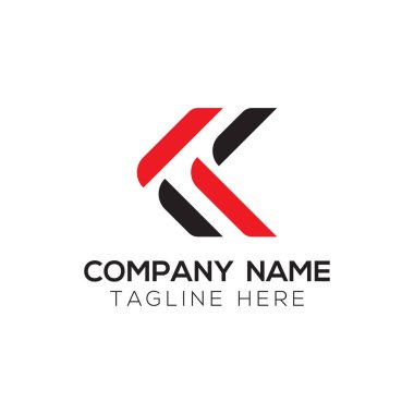 İlk Alfabe Kk Logo Tasarım Şablonu. Bağlı Harf Kk Logo Vektörü