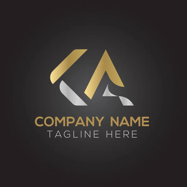 Alfabe Logo Tasarım Şablonu Bağlı Harf Logo Vektörü — Stok Vektör