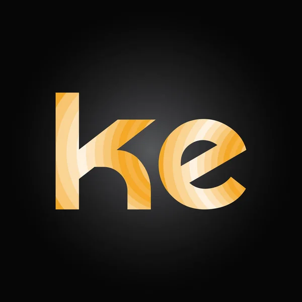初始字母Ke标志设计矢量模板 连体字母Ke Logo向量 — 图库矢量图片