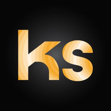 İlk Alfabe K Logo Tasarım Şablonu. Bağlı Harf K Logo Vektörü