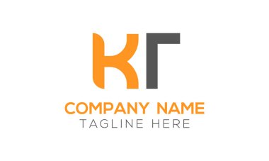 İlk Alfabe Kt Logo Tasarım Şablonu. Bağlı Harf Kt Logo Vektörü