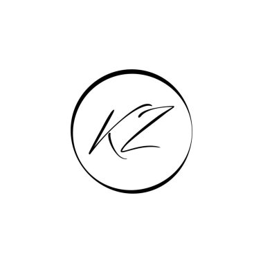 İlk Bağlı Harf Ky Logo Tasarım Şablonu. Yaratıcı Soyut Ky Logo Vektörü