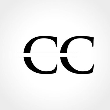 Yaratıcı modern iş tipografi vektör şablonlu ilk Cc Harf Logosu. Yaratıcı Soyut Harf Cc Logo Tasarımı