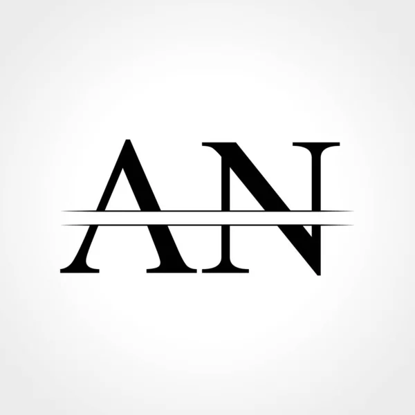 Logo Inicial Carta Con Tipografía Creativa Moderna Del Negocio Plantilla — Archivo Imágenes Vectoriales
