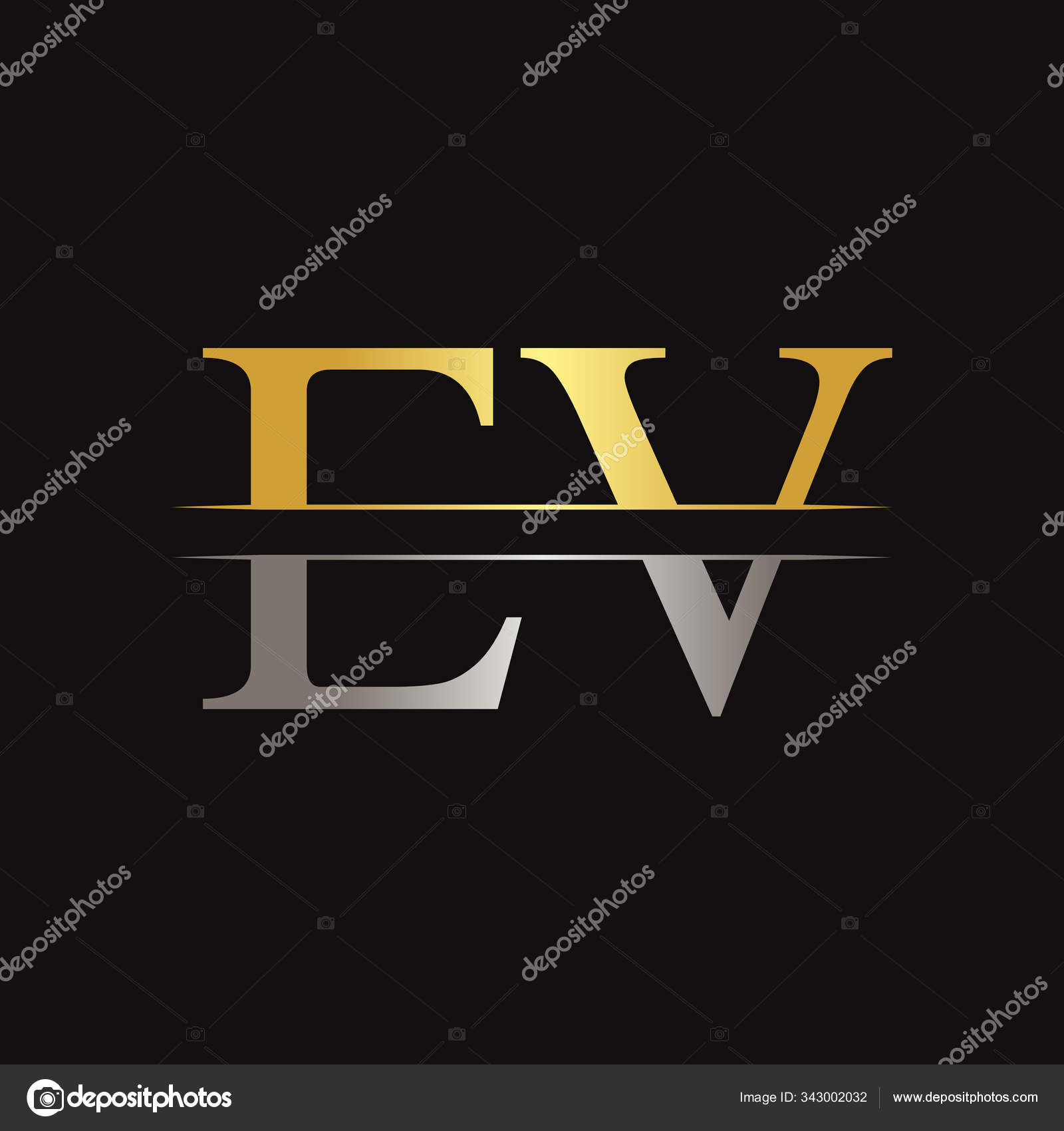 Initial VL Letter Logo Modern Typography Vector Template. Creative