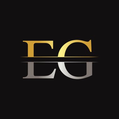 İlk EG Mektubu Logo İşletme Şablonu 'na Bağlı. Yaratıcı Harf EG Logo Tasarımı