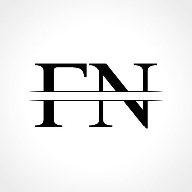 FN letter Type Logo Design vector Template. Abstract Letter FN logo Design