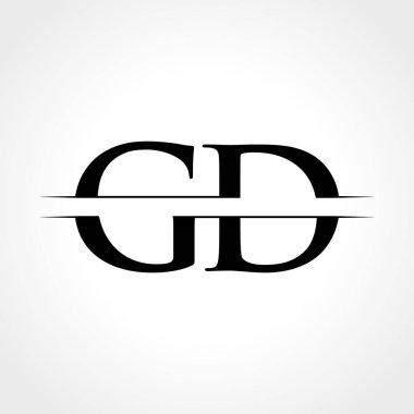 Gd harfi Tip Logo Tasarım Şablonu. Soyut Harf Gd logosu Tasarımı