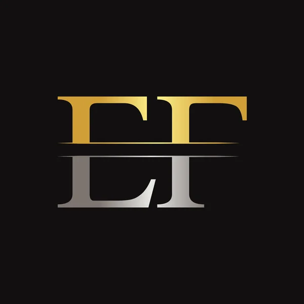 初始Ef字母链接标志业务向量模板 创意信Ef标志设计 — 图库矢量图片